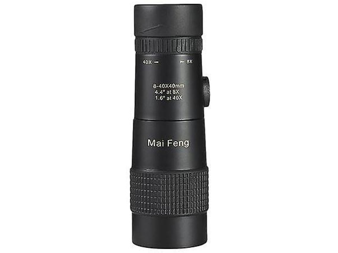 Telescopio monocular portátil de 8 pulgadas con zoom potente de 40x40 de alta potencia para acampar, color negro Gusshious