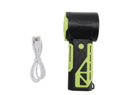 Ventilador Turbo Portátil De 9 W Y 100 Velocidades, Recargable Por Usb, Con Batería De 4000 Mah, Ideal Para Viajes Y Uso En Exteriores.