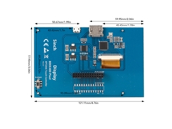 Pantalla Táctil Lcd Tft Hd De 5 Pulgadas Para Raspberry Pi 4b 3b+ 3b 2b+ Bb