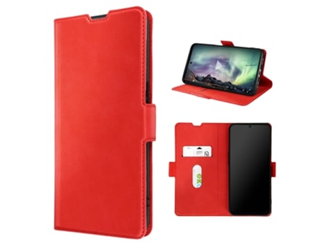Funda Folio para Google Pixel 7A AVIZAR Piel Rojo