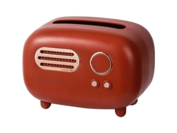 Caja De Papel Higiénico De Plástico Rojo Retro, Duradera Y Práctica, Para El Hogar, El Baño, El Dormitorio O La Habitación Del Bebé.