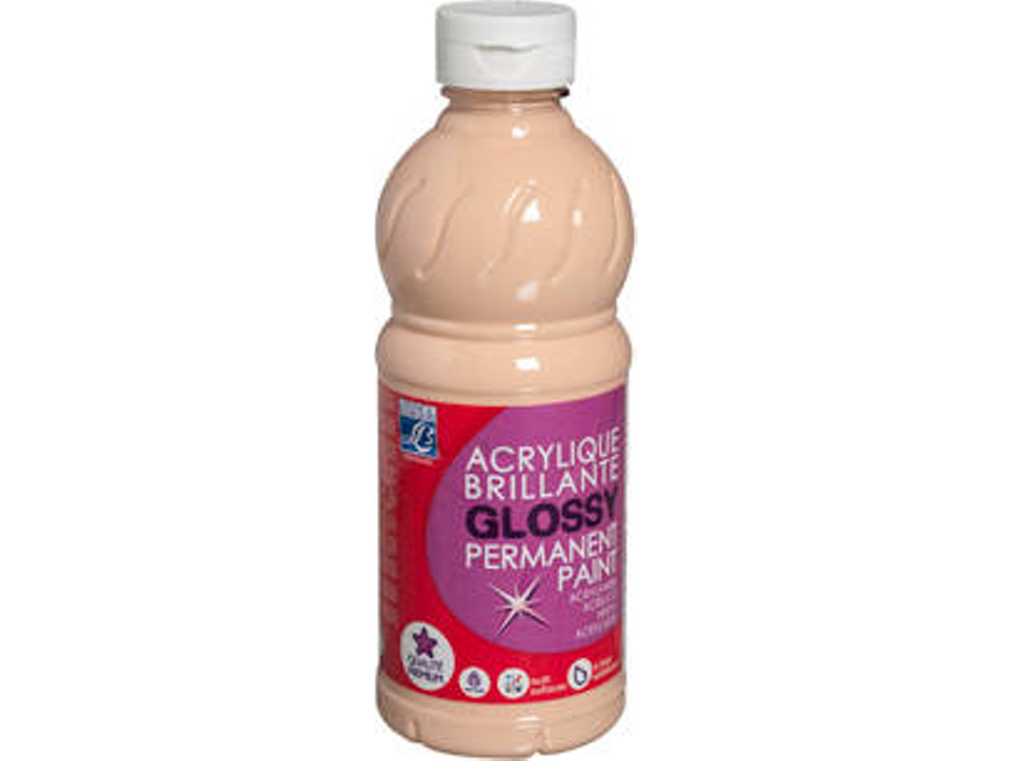 Tinta Acrílica LEFRANC&BOURGEOIS ED Color Brillante 0,5L Melocotón