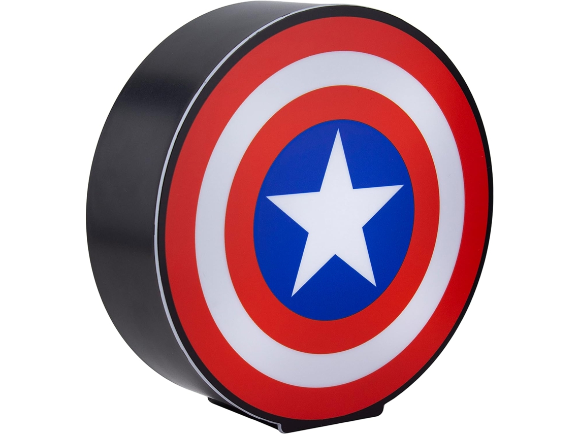 Lâmpada de Mesa Escudo Capitão América Marvel
