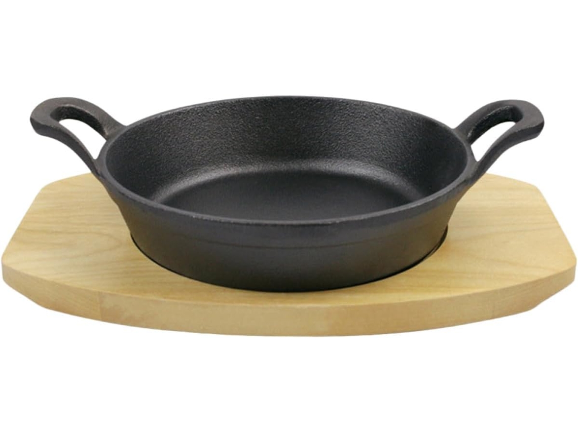 Sartén Antiadherente De Hierro Fundido Para Huevos De 16 Cm Con Doble Mango, Para Té, Pp, Fácil De Limpiar, Cocina.