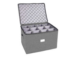 Caja De Almacenamiento Plegable Para Copas De Vino Con 12 Compartimentos, También Apta Para Ropa Y Lencería.