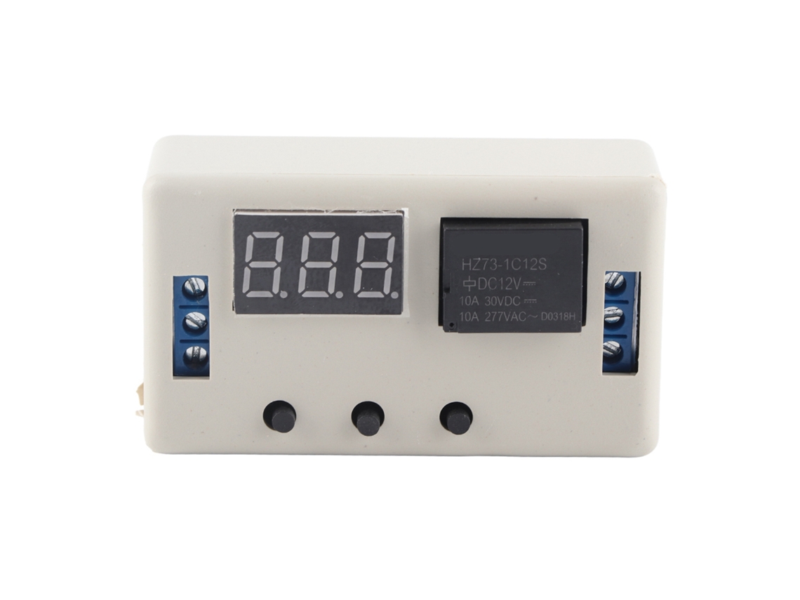 Módulo De Relé Temporizador Digital Led Ajustable De 12 V Con Protección Contra Conexión Inversa Y Aislamiento Óptico.