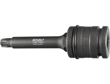 HAZET 2784-T60/4 Juego de Llaves de Vaso Destornillador para Discos de Freno: Cuadrado Hueco 3/4 Pulgadas 20 Mm Perfil Torx® Interior T60 Número De
