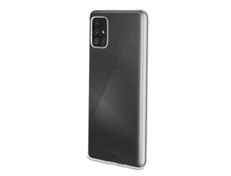 Funda para Samsung Galaxy A71 MUVIT Piel Sintética Textura Suave Transparente