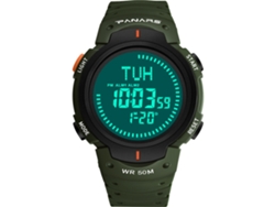 Reloj Digital Multifuncional Panars Para Hombre, Color Verde, Estilo Militar, Resistente Al Agua Y Deportivo.