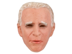 Máscara de látex de Halloween, disfraz de anciano para juegos de rol