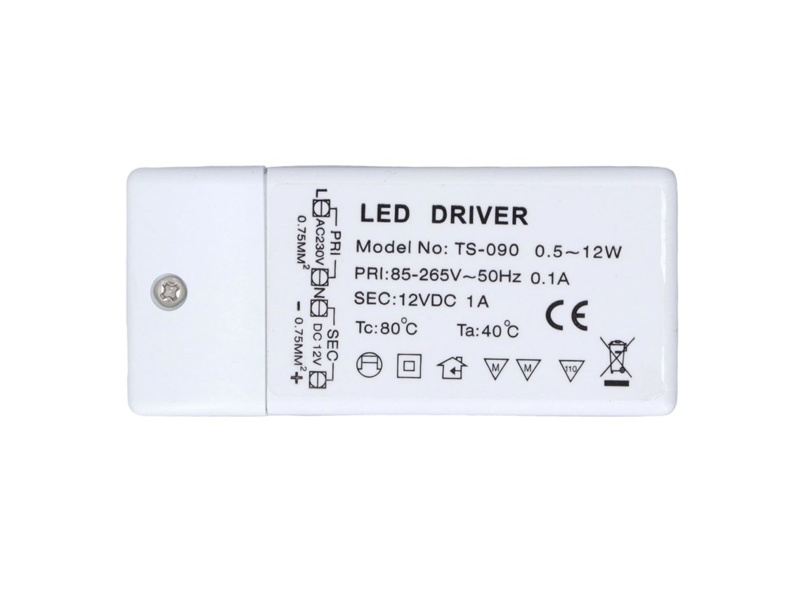 Fuente De Alimentación Led, Transformador Controlador, Ip67, Resistente Al Agua, Para Uso En Interiores Y Exteriores. Entrada: 85-265 V, 12 V Cc.