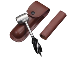 2026-taladro Manual De Barrena - Herramienta De Supervivencia Para Camping Y Jardinería Con Funda De Cuero