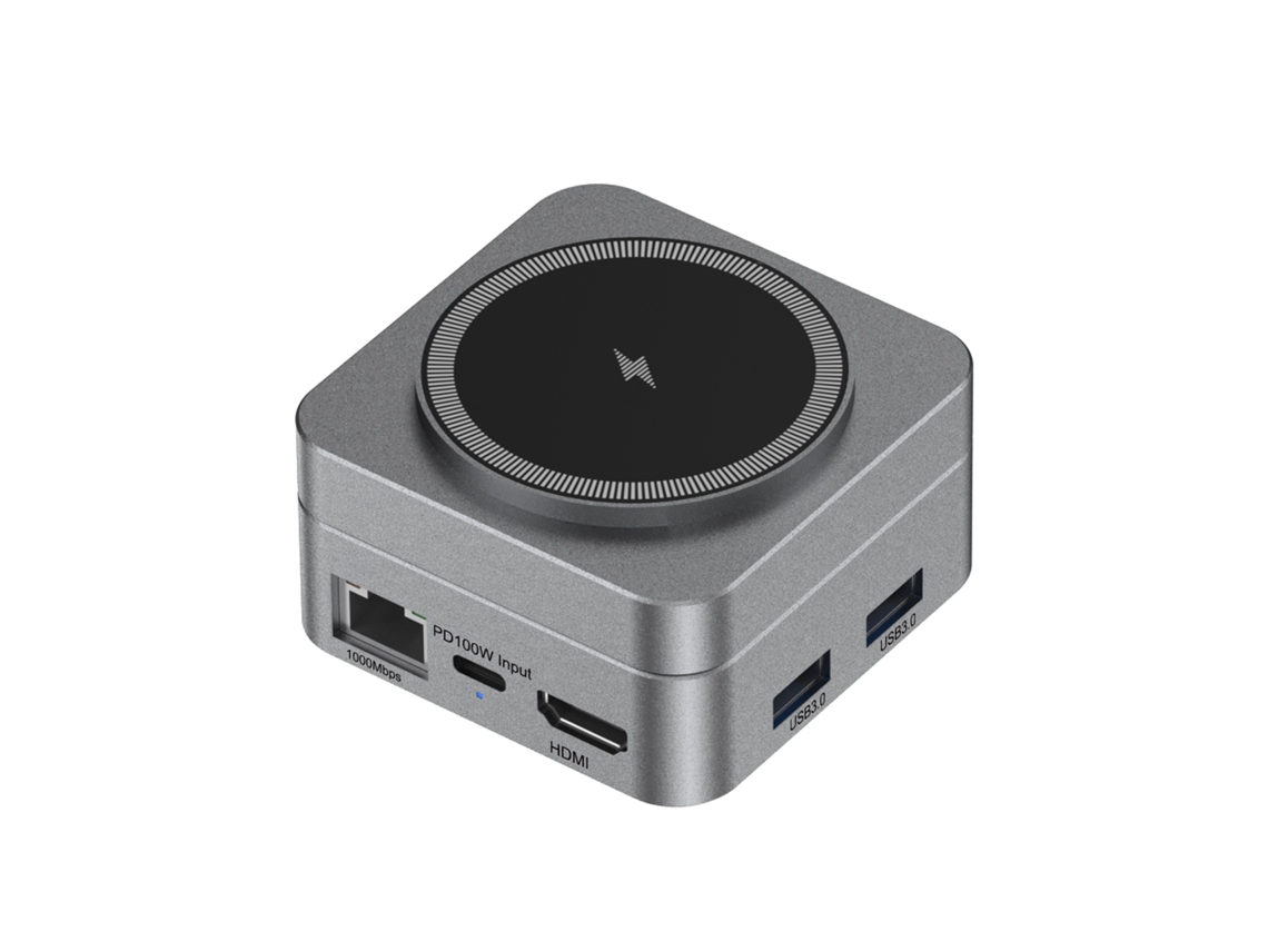 Dock Station 10 Em 1 Carregamento Sem Fio Magnético 15w Pd100w Multi-portas Para Dispositivos Múltiplos