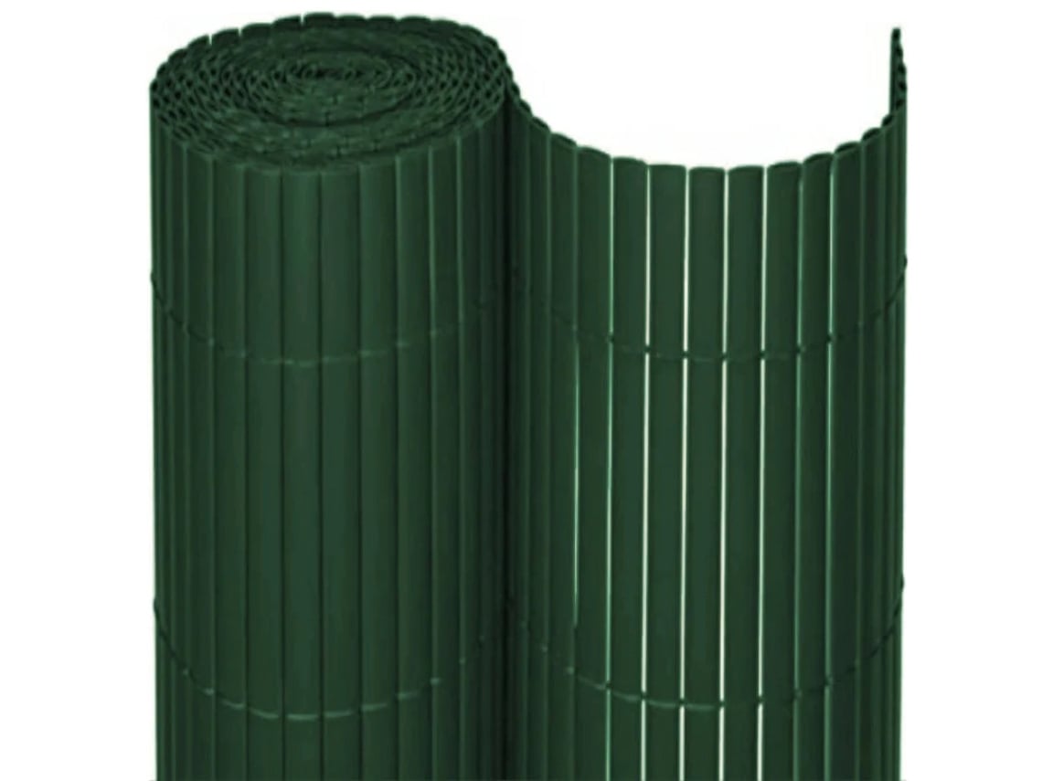 Cañizo PVC Doble Cara con Bridas Estera de PVC COMERCIAL CANDELA (Verde-1.5 x 3 m)