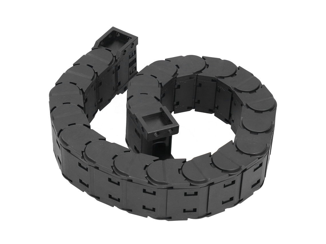 Cadena Portacables Silenciosa Y Totalmente Cerrada Con Soporte Desmontable, 0,7 M D20x57 Para Cables.