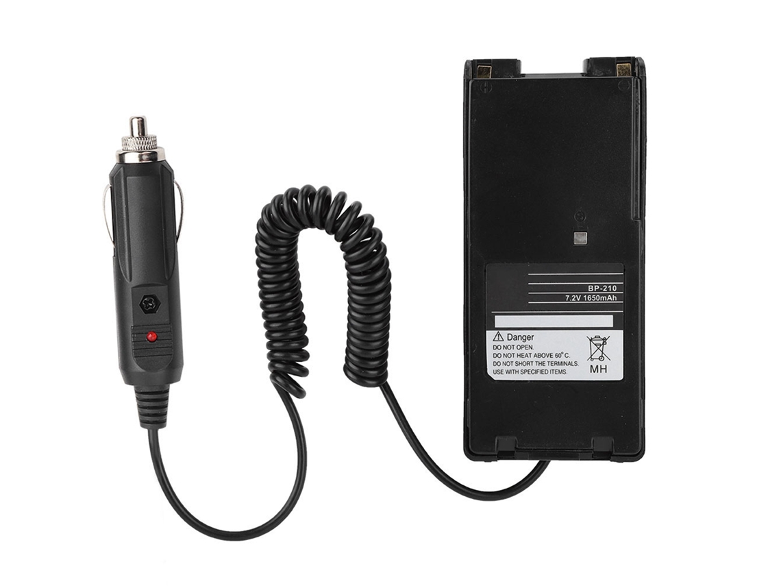 Adaptador/cargador Eliminador De Batería De Coche De 12 V Para Icom Ic V8 V82 A6 A24 F3gt