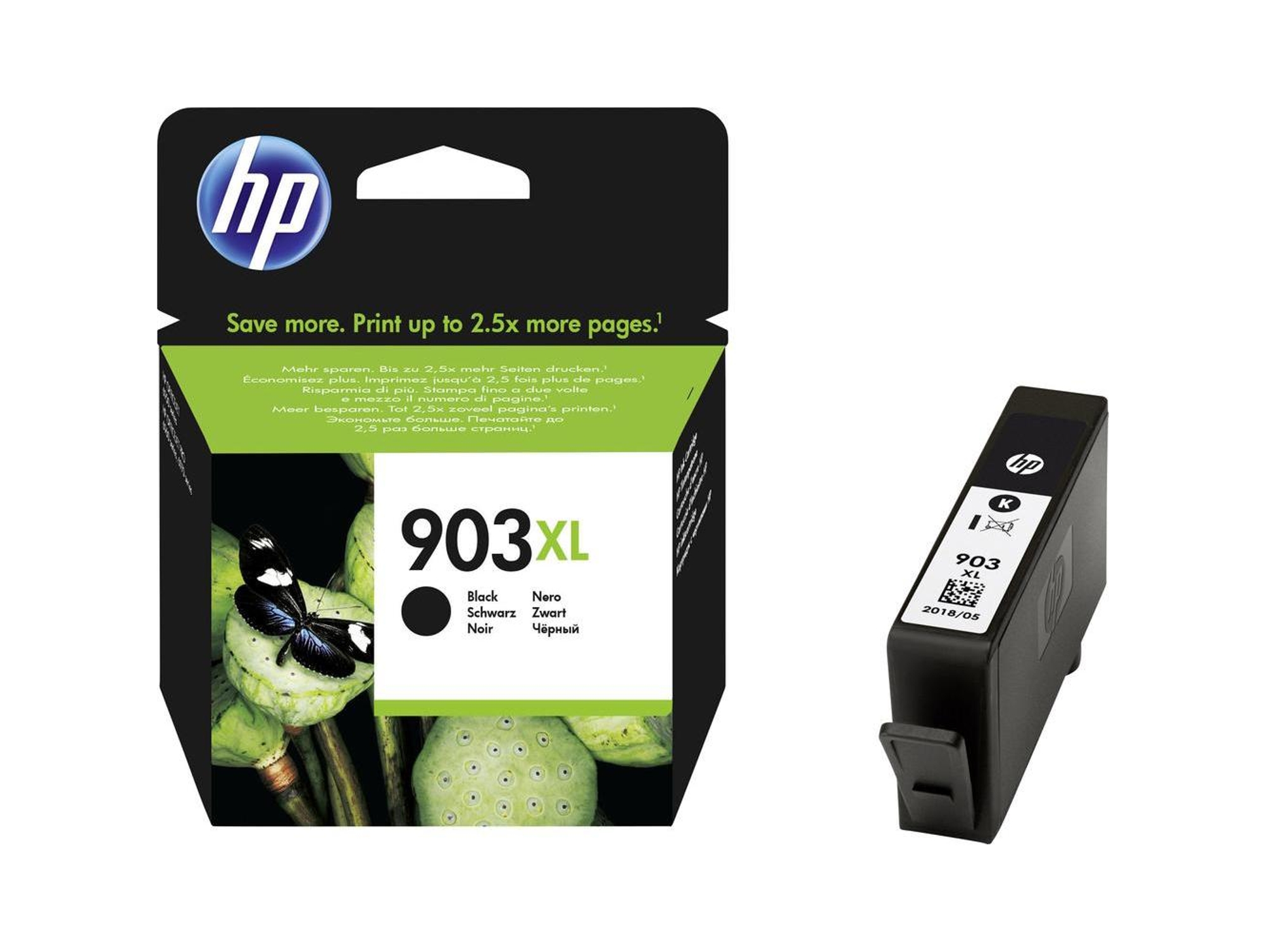 Cartucho de tinta HP 903XL negro original (T6M15AE)