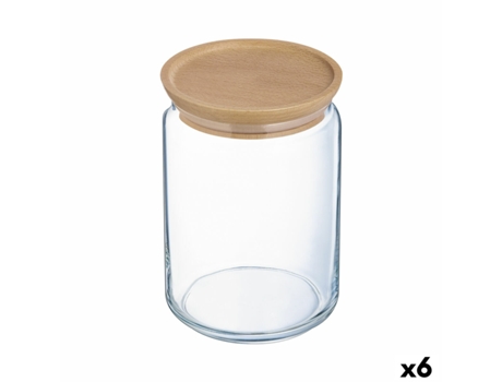 Tarro Luminarc Pav Transparente Vidrio (1 L) (6 Unidades)