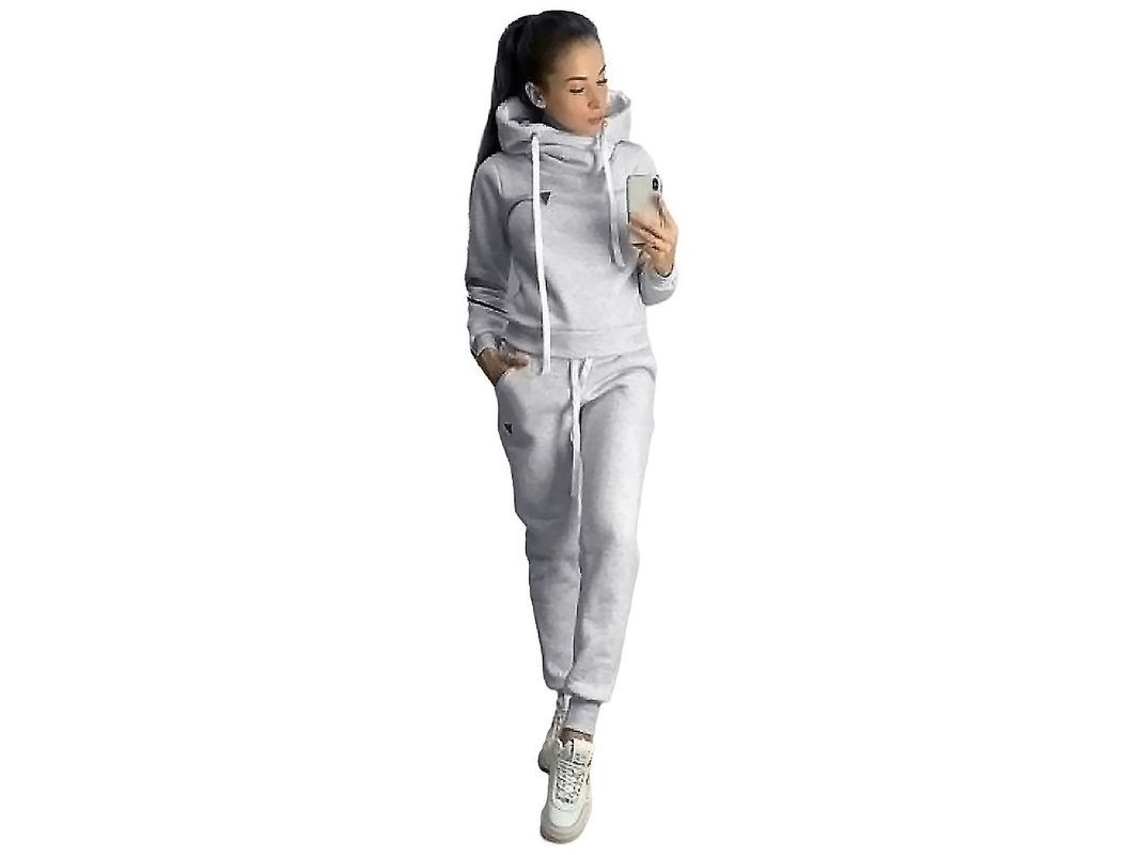2026-conjunto De Sudadera Con Capucha Y Pantalones Para Mujer, Abrigo Cálido Otoño Invierno, Deportivo Casual Jogging Pijama Actividad