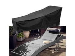 2026-funda Para Tumbonas De Jardín Impermeable 210d Resistente Al Viento Uv50+ 208x76x78cm Negro