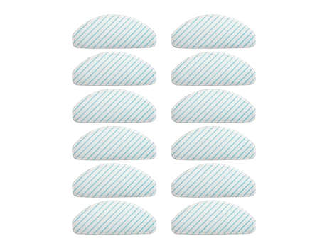 Pacote com 12 panos de limpeza para ecovacs deebot ozmo t8 t8 aivi aspirador de pó