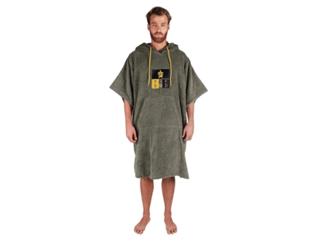 PACIFIQUE SUD Poncho Surf Verde con Mangas
