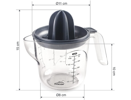 Vaso medidor con exprimidor de limones LACOR