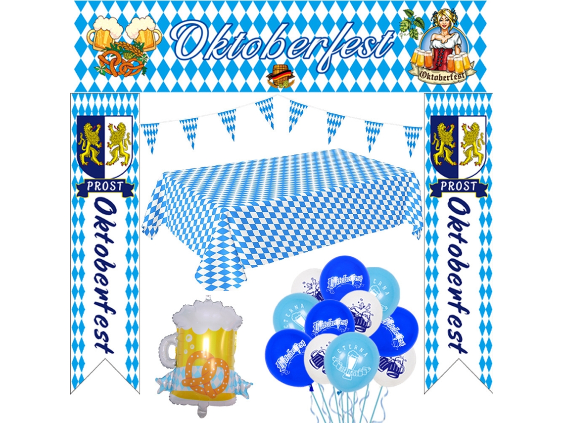 Ats-set De Decoración Con Globos Para Oktoberfest Fiesta Bavaria Banderas Y Decoraciones Colgantes Festival De Cerveza Bávara