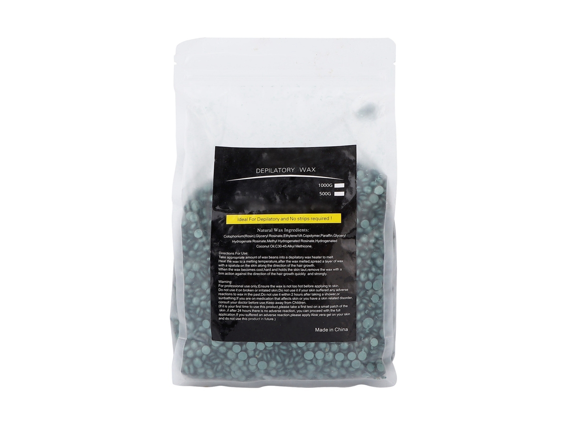 Cera Dura Para Depilar Cara Axilas Piernas 1000g Verde Retro