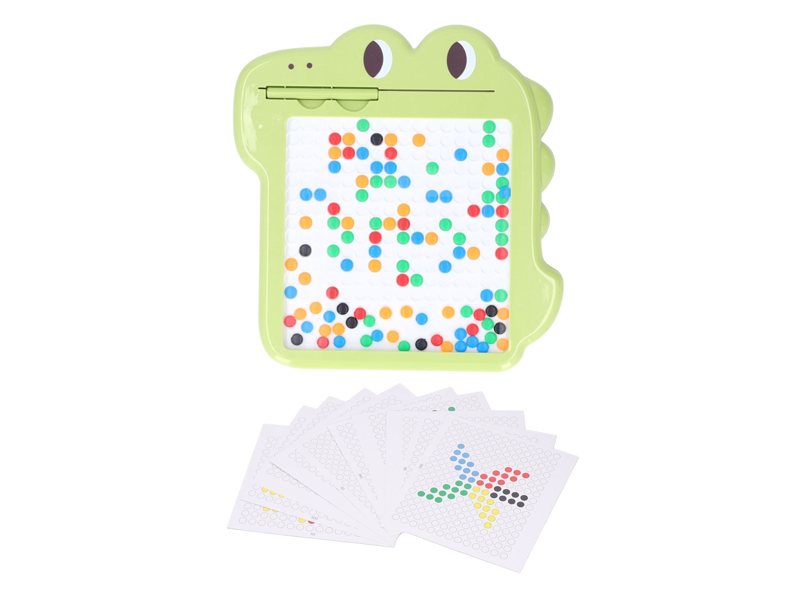 Yncm-tablero De Dibujo Magnético Con Puntos Y Perla Para Niños Juguete Educativo Con Lápiz Magnético Divertido