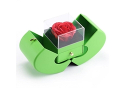 Caja De Joyería Con Flor De Manzana Eterna, Regalo De Navidad, Cumpleaños, San Valentín. Almacenamiento De Joyas Zvz