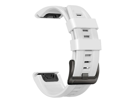 Correa para Garmin Fenix 6 Pro GPS 22 mm Correa de reloj deportiva de silicona de color puro Blanco VENISYMLIS
