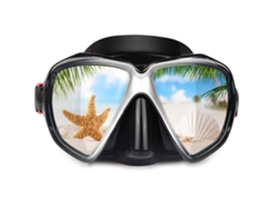 Máscara de buceo para adultos con vidrio templado y protección antivaho para nadar y hacer snorkel