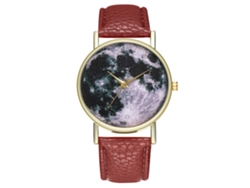 Reloj Unisex Informal De Cuarzo Para Hombre Y Mujer Con Correa De Piel Sintética Marrón.