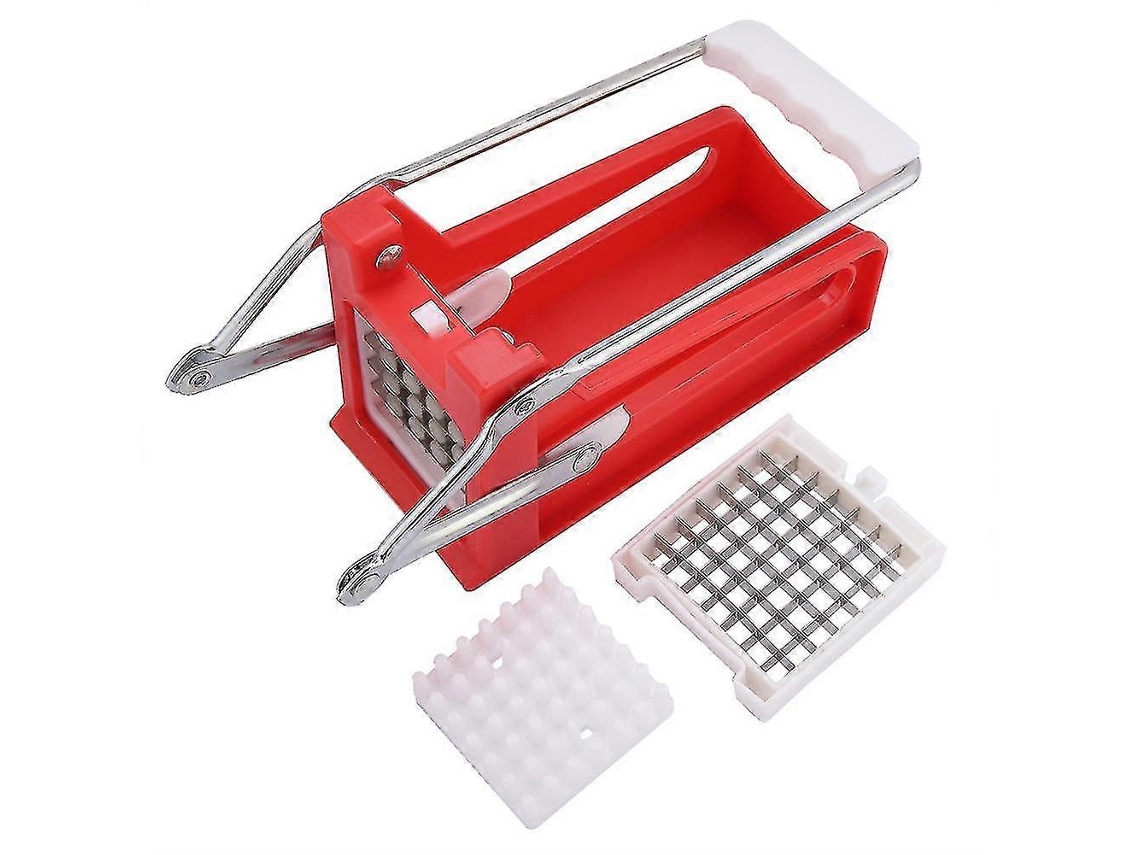 Cortador y picador de alimentos multifuncional: práctico utensilio de cocina para cortar patatas, frutas y verduras.