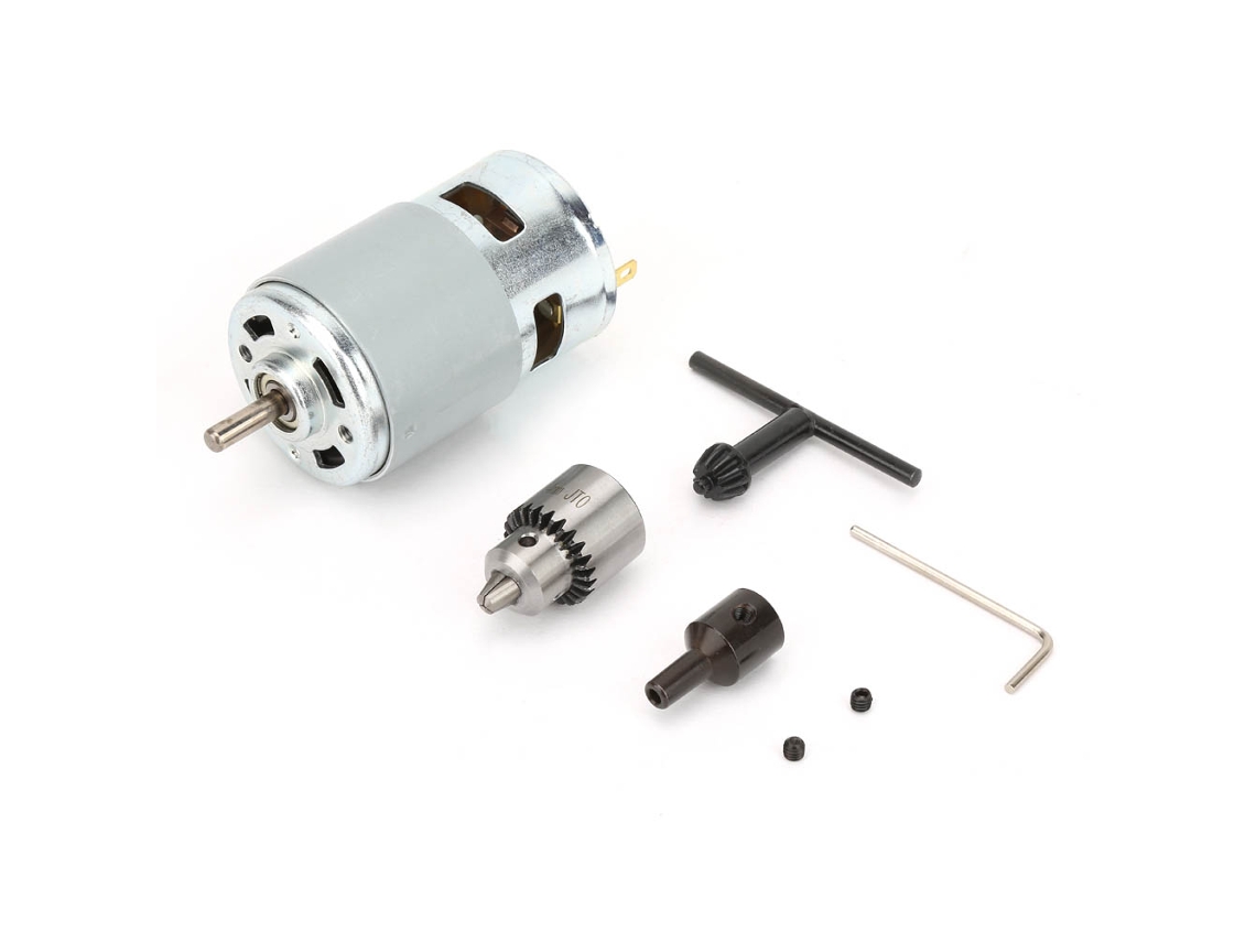 Motor eléctrico de alta potencia 775 con gran par, rodamiento de bolas y ventilador de refrigeración 12-30V