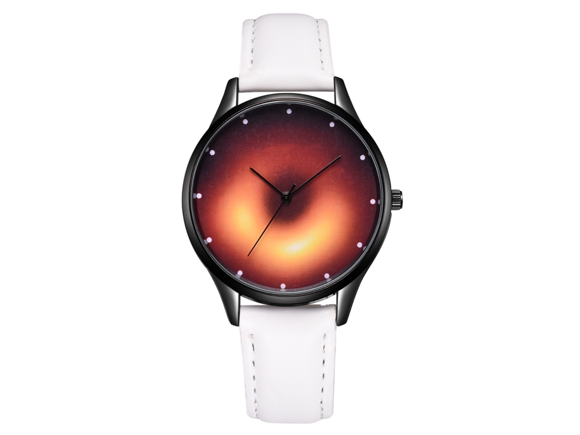 Reloj De Pulsera De Moda Para Mujer Con Correa De Pu Y Esfera De Aleación Blanca.