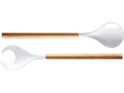 Cubiertos de Servir Ensalada ASA SELECTION Cuisine (Castaño - Porcelana - 32 cm)