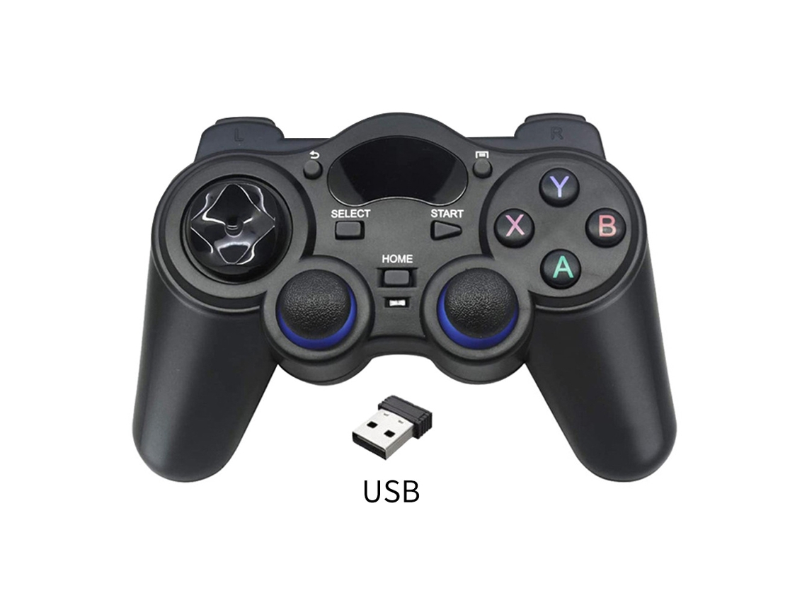 Gamepad inalámbrico 2.4G para Android, negro, sin accesorios ni receptor USB, YUNZII