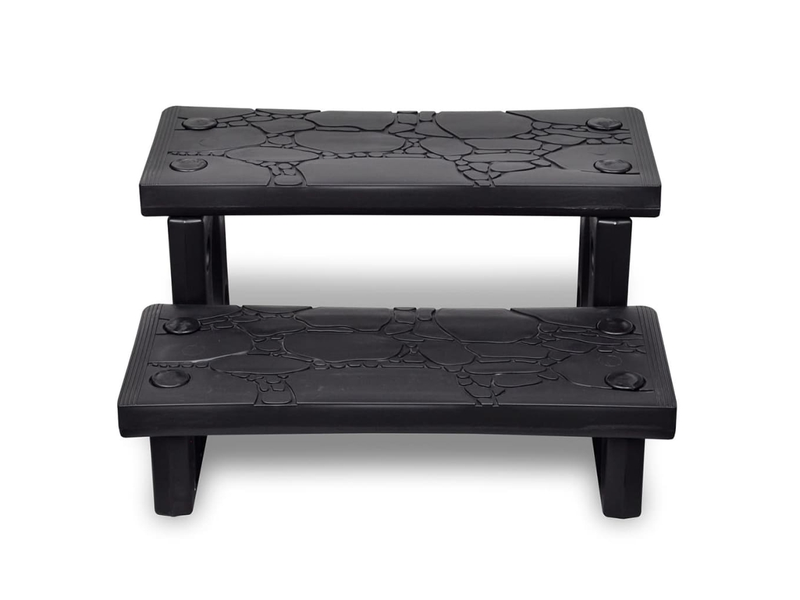 Maison Exclusive - Escalones Para Bañera De Hidromasaje Negro