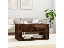 Mesa de Centro de Apoyo 80X50X40 Cm Derivados de Madera Roble Ahumado