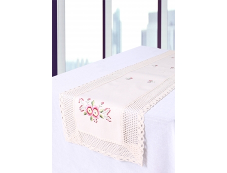 Camino de Mesa Bordado Floral bordo 30*45cm BOD HOME
