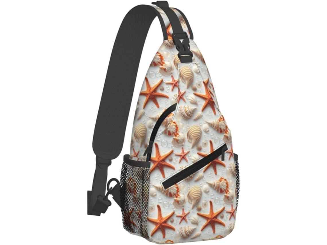 Bolso Poliéster Con Cremallera Para Hombre Diseño Estampado