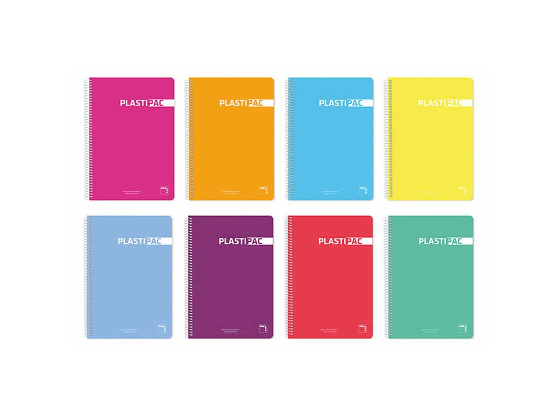 Cuaderno Pacsa Plastipac Multicolor 80 Hojas Din A4 (5 Unidades)