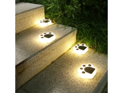 4 Luces Solares Con Forma De Pata Para Jardín, Led Recargables, Iluminación Exterior, Patio, Césped, Ip65