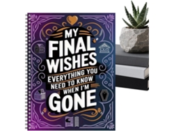 Planejador De Desejos Finais– Diário De Planejamento Funerário 28 X 20 Cm, Livro De Lembranças, Organizador
