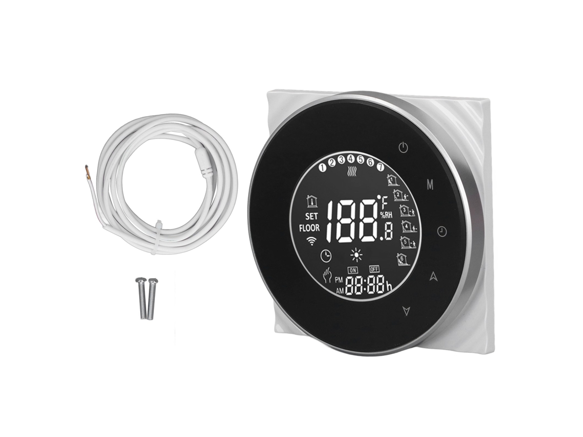 Termostato Inteligente Para Calefacción Por Suelo Radiante, Wifi, Control Por Voz, Pantalla Táctil Lcd, 95-240 V Ca