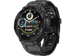 Smartwatch ENKERS Hombres 5 Atm Impermeable Militar Tactical Sports Watch con Podómetro Fitness Trackerpr-Negro