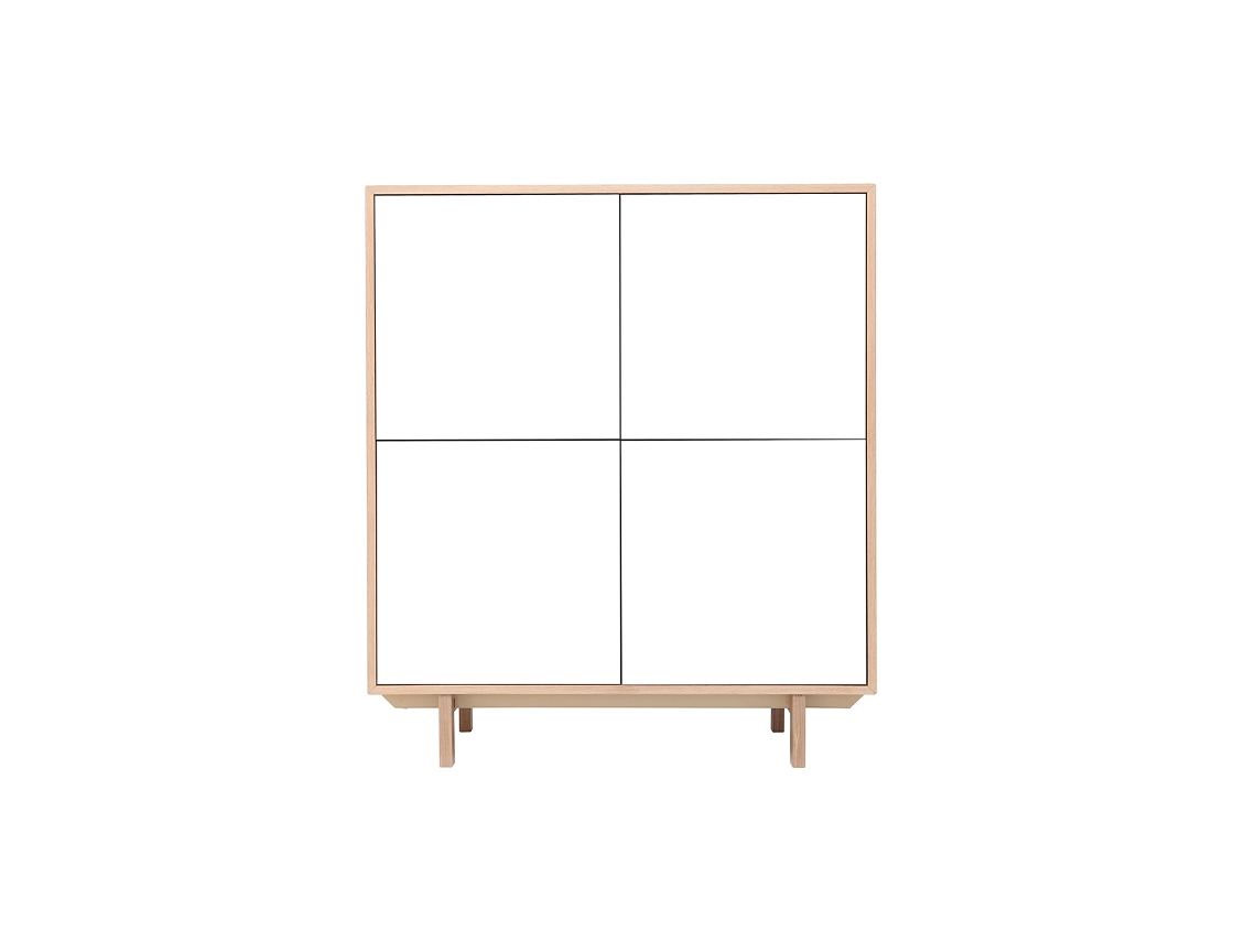 Aparador Nórdico Madera Y Blanco A125Cm Sid MILIBOO