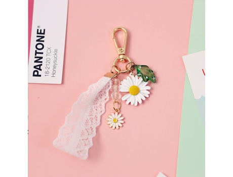 Estuche de decoración de flores para Apple Airpods Llavero de silicona SLOWMOOSE [O]